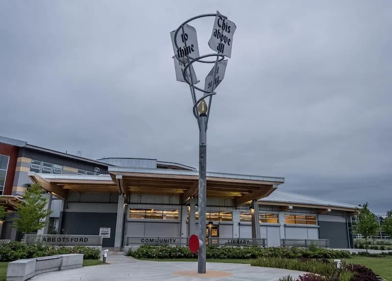 View of Abbotsford Community Library in Abbotsford, BC