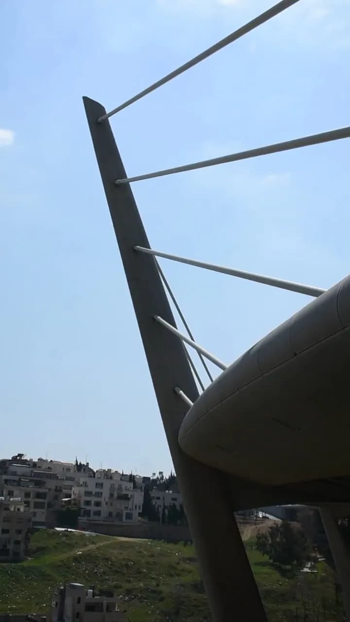 View of Abdoun Bridge in Abdoun, Amman