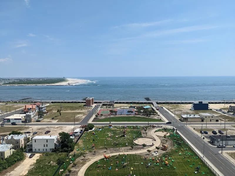 View of Absecon Lighthouse in Atlantic City, NJ