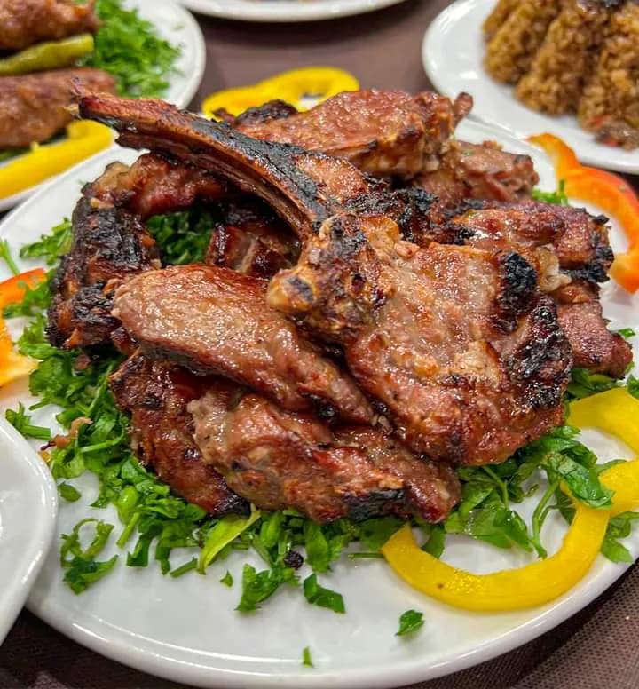 View of Abu Qir Street Food Court in Imbaba, Cairo