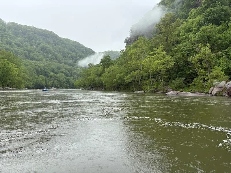 View of ACE Raft Lower New River Gorge take-out in Fayetteville, WV