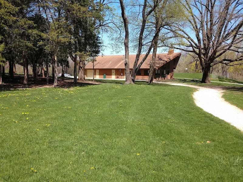 View of Adler Memorial Park in Libertyville, IL