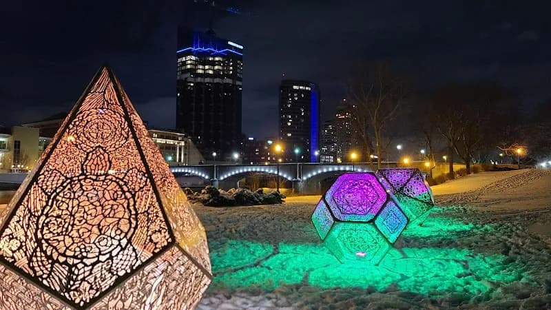 View of Ah-Nab-Awen Park in Grand Rapids, MI
