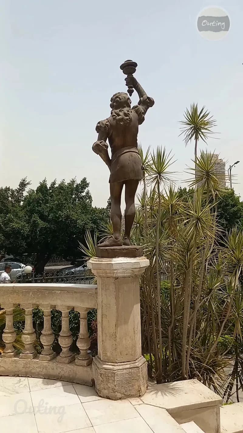 View of Ahmed Shawqi Museum Gardens in Mohandessin, Cairo