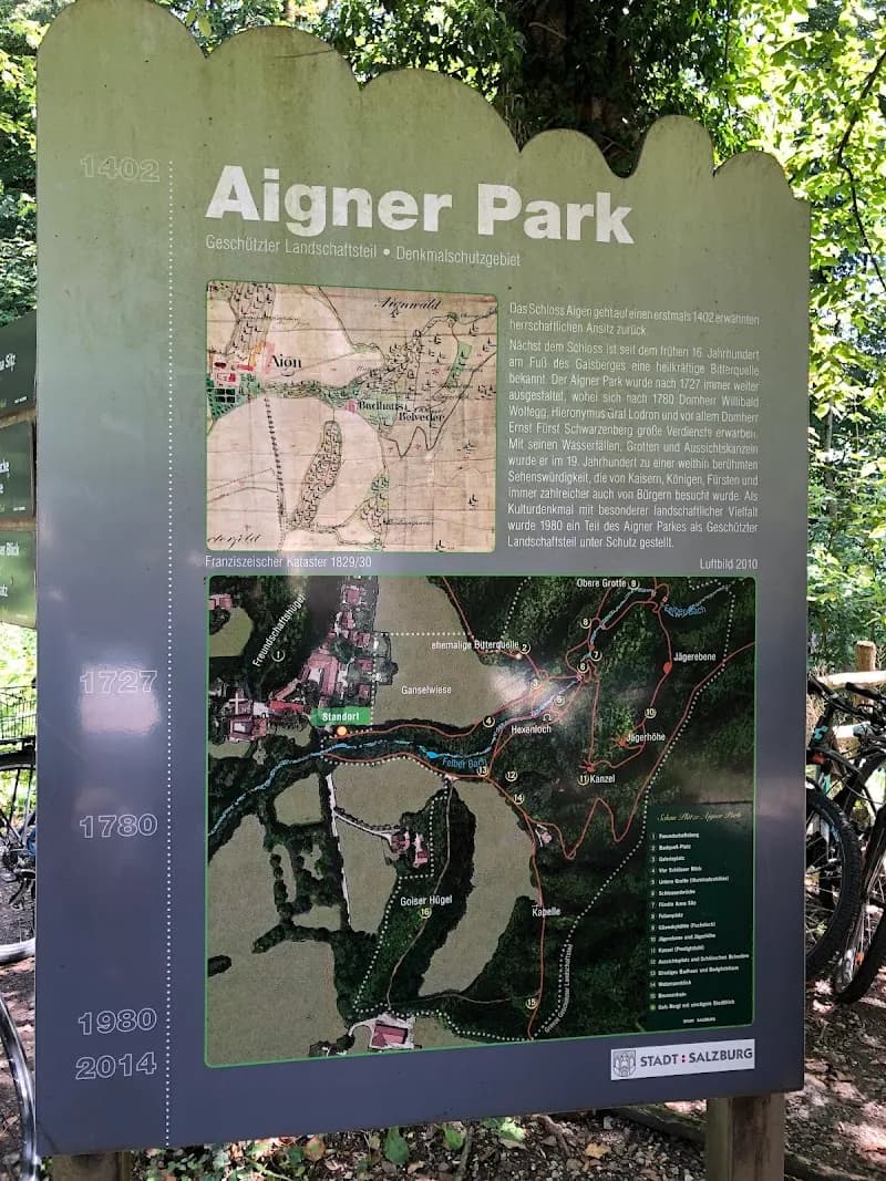 View of Aignerpark in Salzburg, SBG