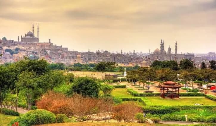 Al-Azhar Park park in Giza, Cairo
