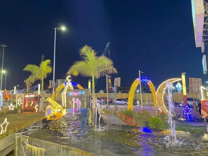 View of Al-Noor Park in 6th of October City, Cairo