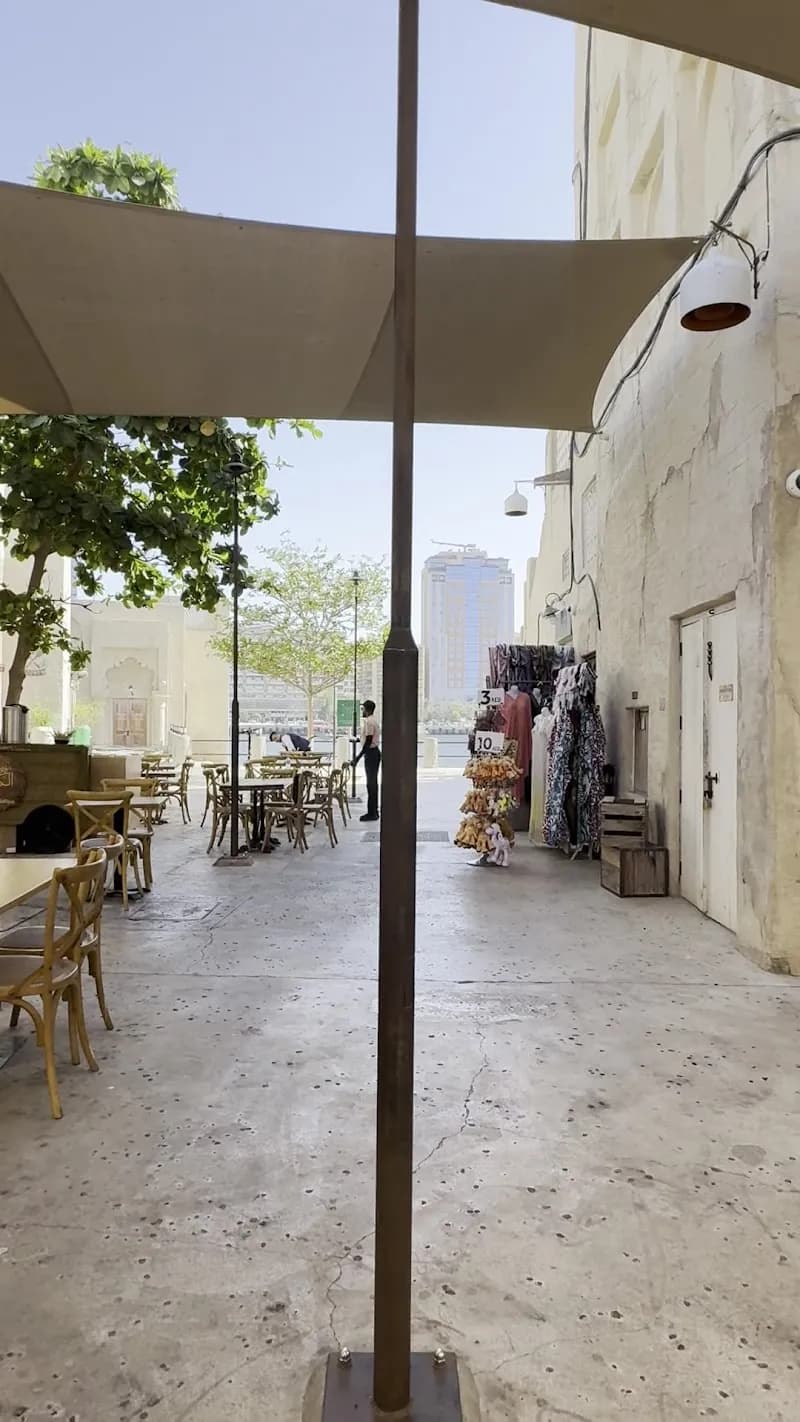 View of Al Seef Heritage Area in Bur Dubai, Dubai