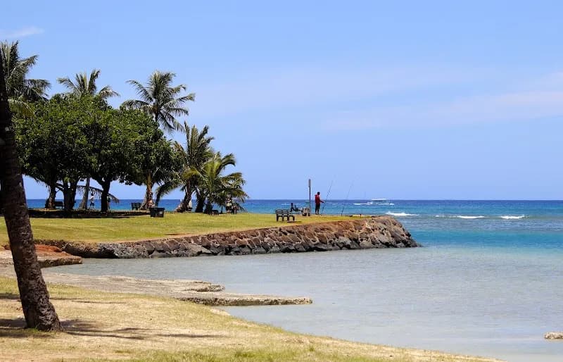 View of Ala Moana Regional Park in Honolulu, HI
