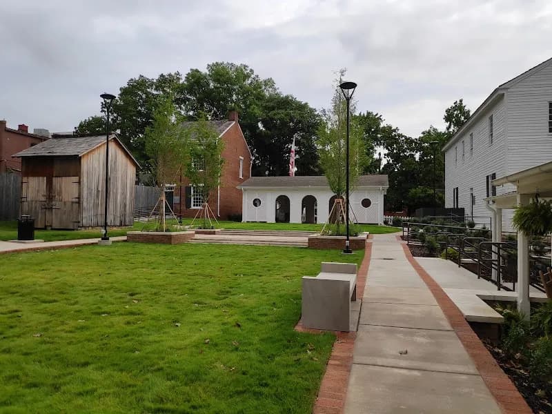 View of Alabama Constitution Hall Park in Huntsville, AL