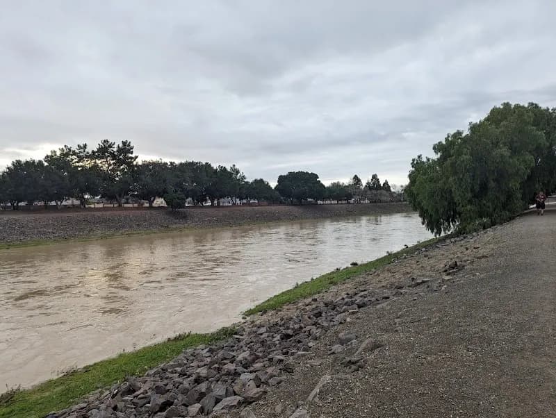 View of Alameda Creek Trail in Fremont, CA