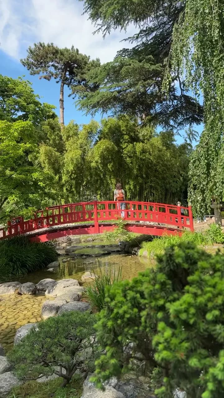 View of Albert-Kahn Museum and Garden in Boulogne-Billancourt, IDF