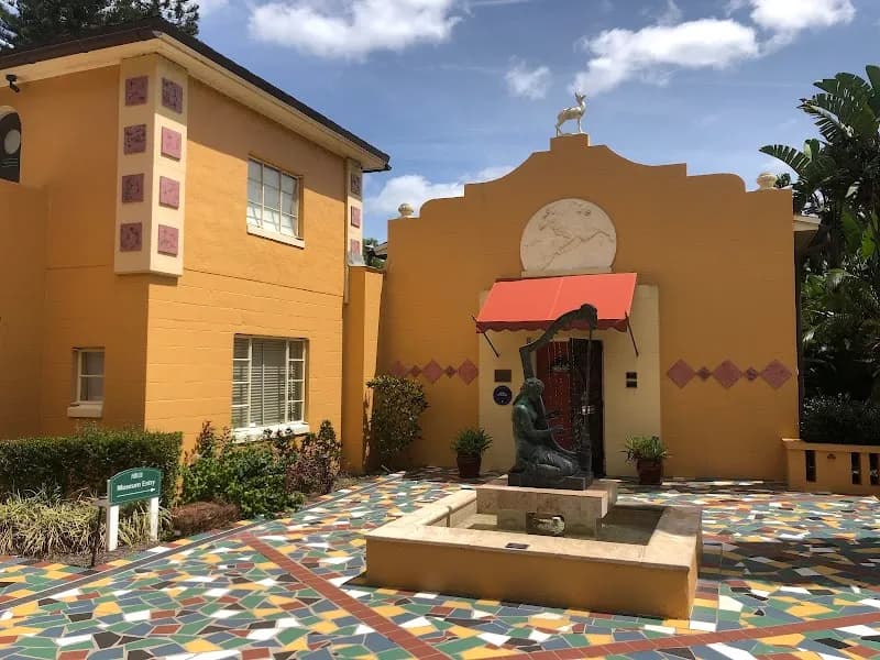 View of Albin Polasek Museum & Sculpture Gardens in Winter Park, FL