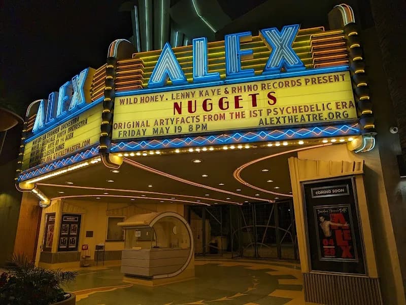 View of Alex Theatre in Glendale, CA