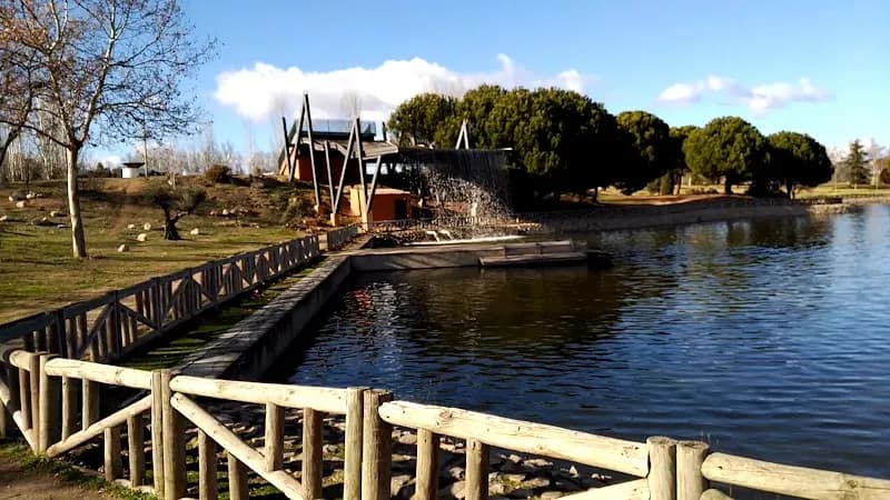 View of Alhóndiga Park in Getafe, Madrid