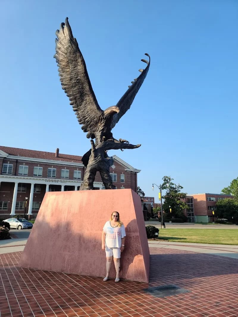 View of All-American Rose Garden in Hattiesburg, MS