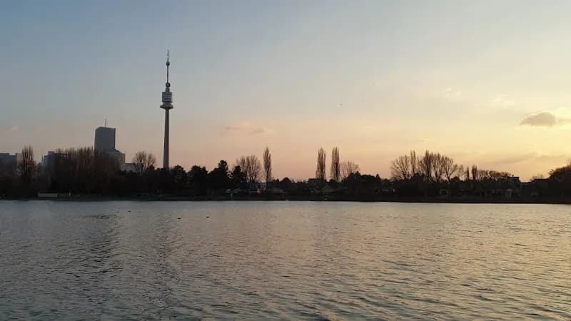 View of Alte Donau in Donaustadt, VIE