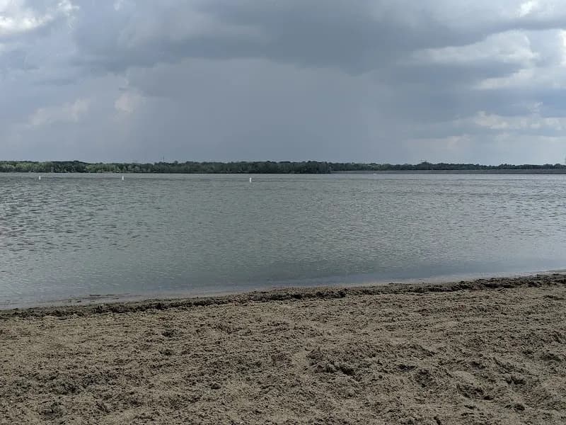 View of Alum Creek State Park Beach in Lewis Center, OH
