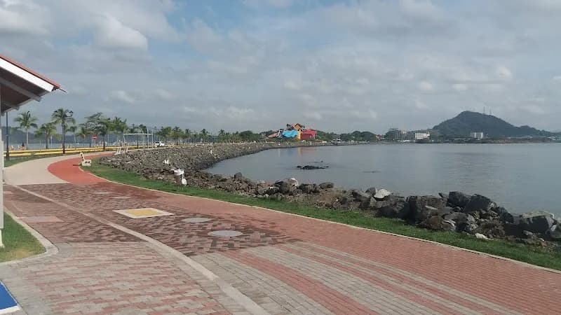 Amador Causeway route in Panama City, PAN