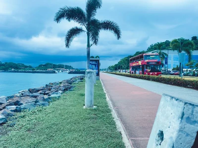 View of Amador Causeway in Panama City, PAN