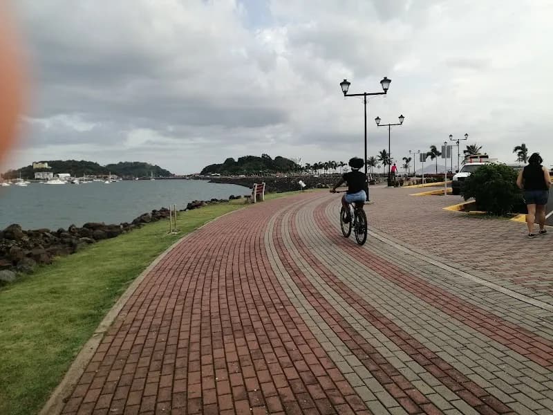 View of Amador Causeway in Panama City, PAN