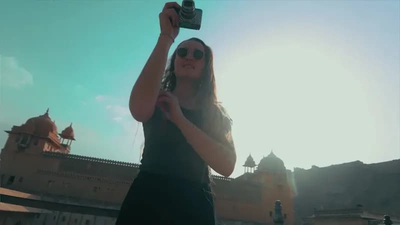 View of Amber Palace in Amber, RJ