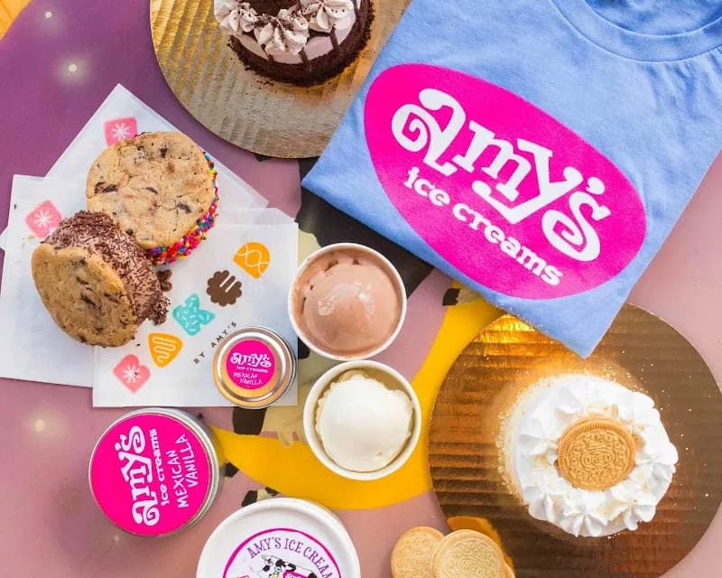 View of Amy's Ice Creams in Buda, TX