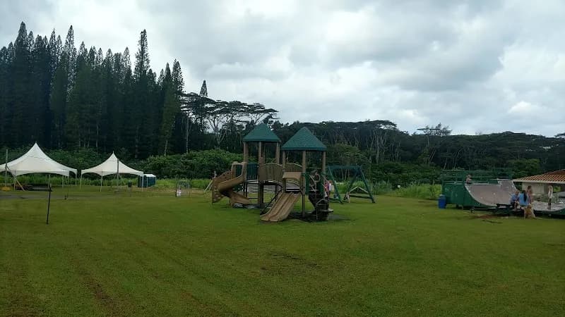View of Anaina Hou Community Park in Kauai, HI