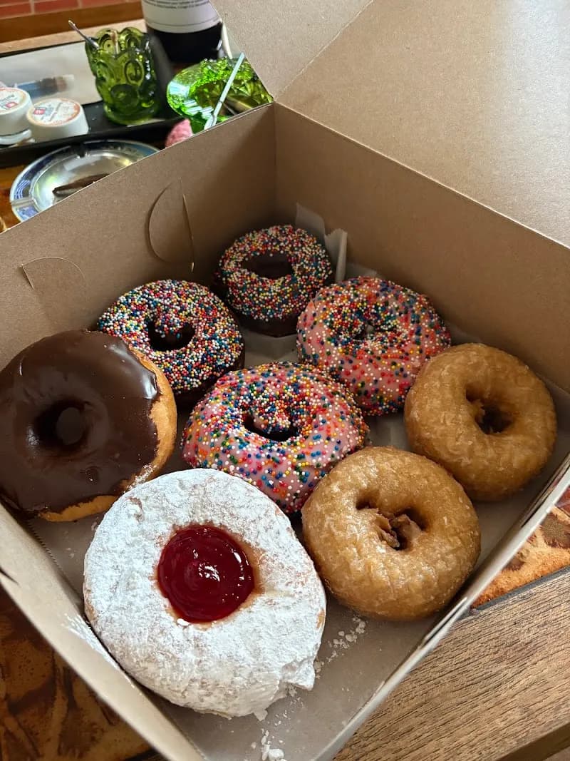 View of Annie's Donuts in Multnomah Village, OR