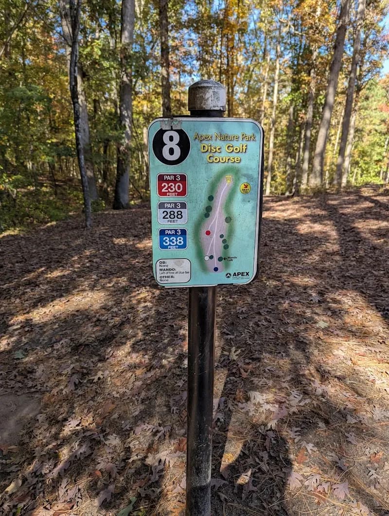 Apex Nature Park Disc Golf Course athletic field in Apex, NC