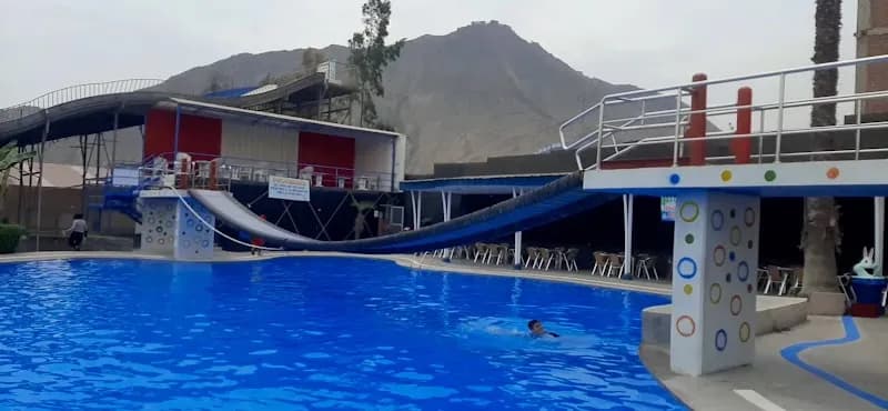 View of Aquapark Huachipa in Chaclacayo, Lima