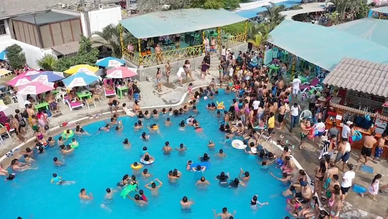 View of Aquapark Huachipa in Chaclacayo, Lima