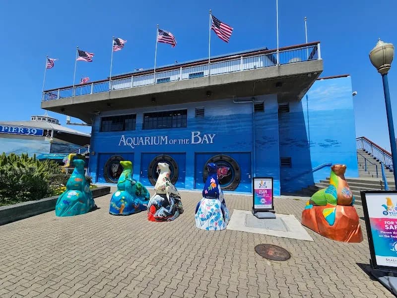 View of Aquarium of the Bay in San Francisco, CA