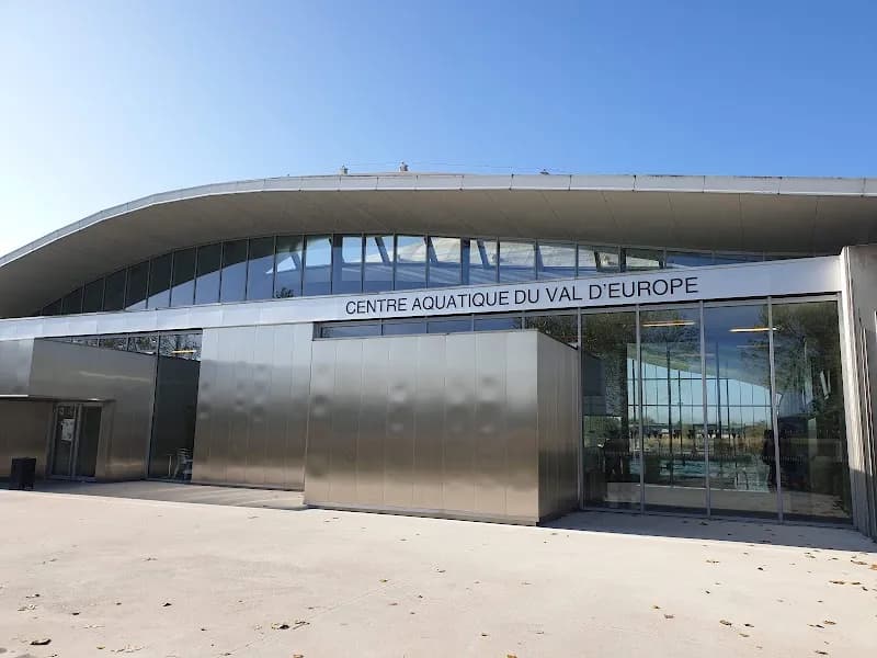 View of Aquatic Center Val d'Europe in Chessy, IDF