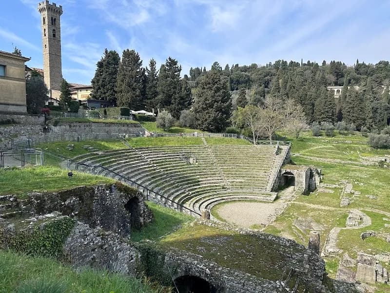 View of Archaeological site of Fiesole in Fiesole, Tuscany