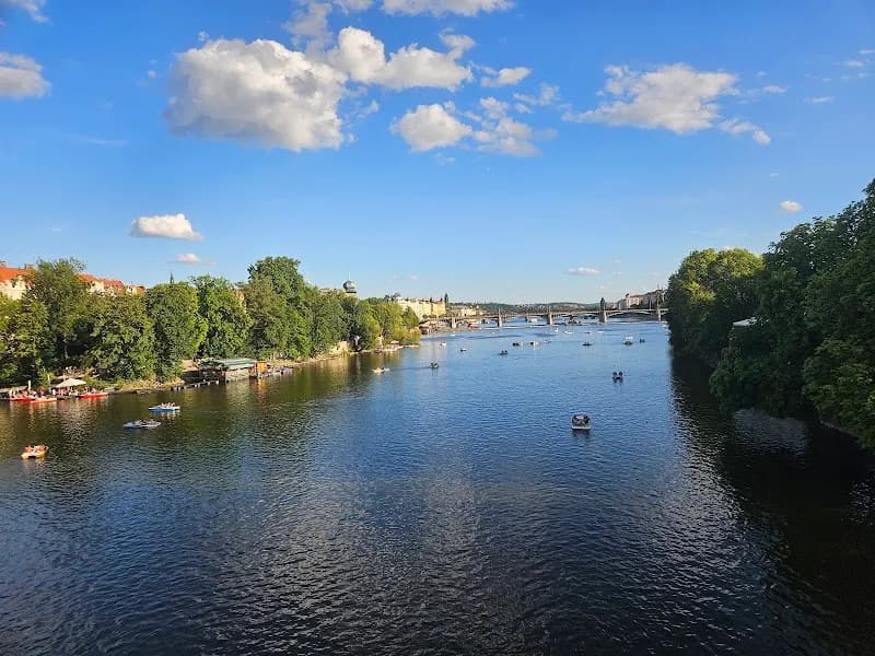 View of Archer's Island in Roztoky, CZ