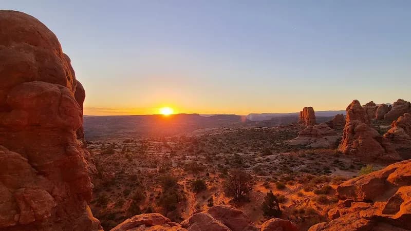 View of Arches National Park in Moab, UT
