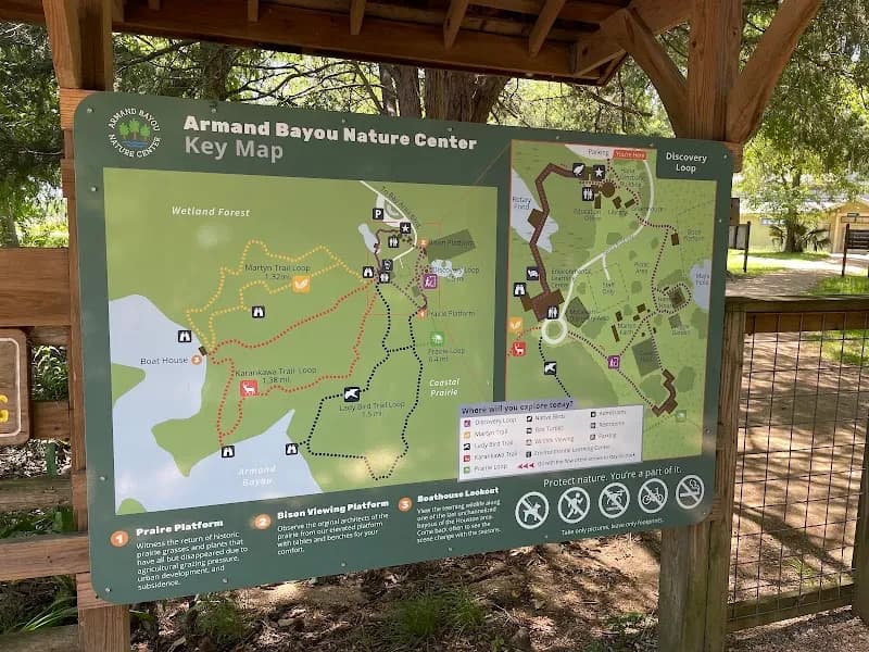 View of Armand Bayou Nature Center in Clear Lake, TX