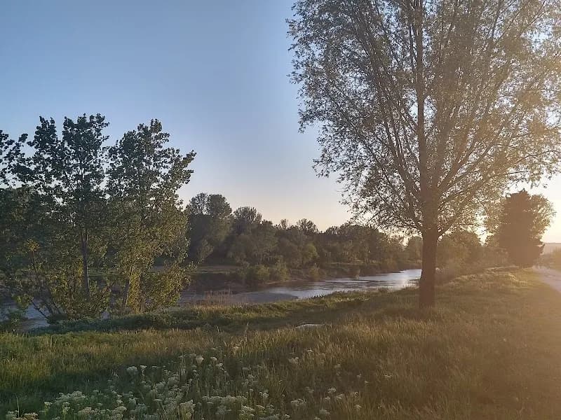 View of Arno River Park in Lastra a Signa, Tuscany