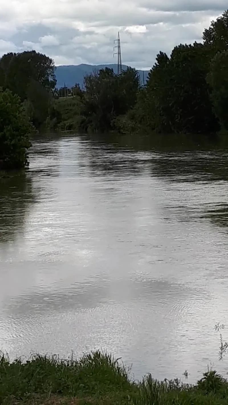 View of Arno River Park in Lastra a Signa, Tuscany