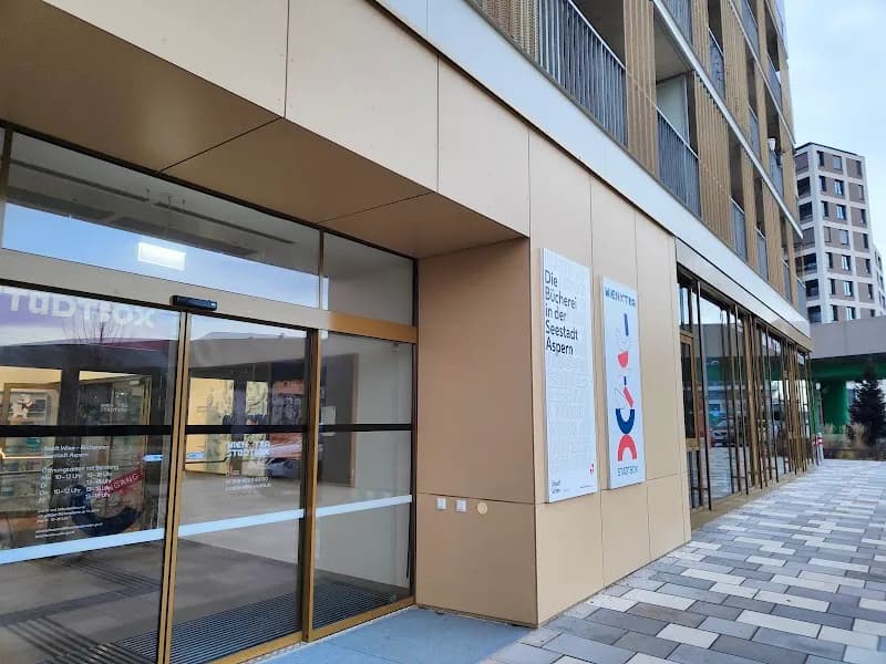 View of Aspern Library (Bücherei Aspern) in Aspern, VIE