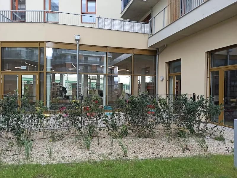 View of Aspern Library (Bücherei Aspern) in Aspern, VIE