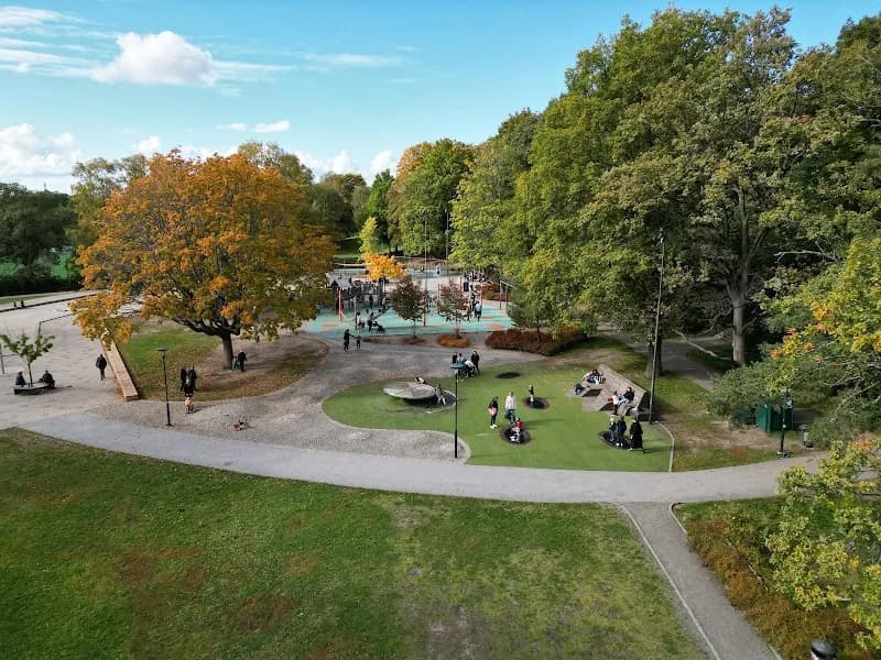 View of Aspuddsparken in Stockholm, STK