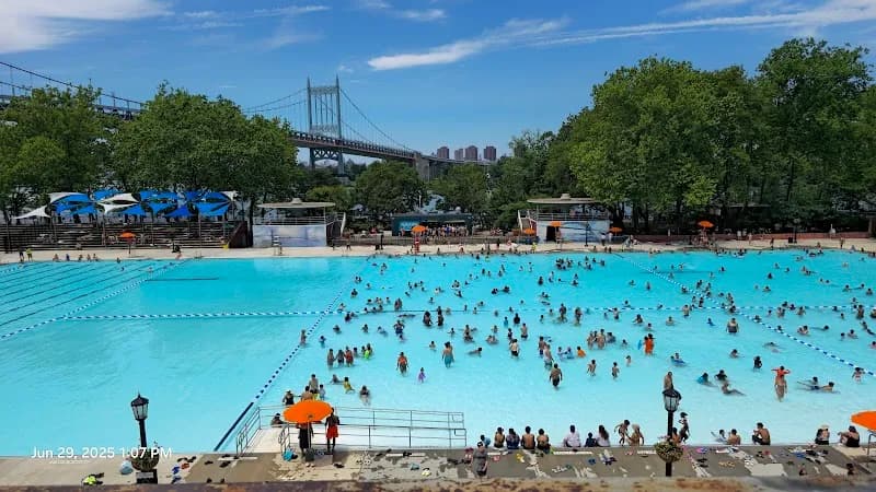 View of Astoria Park in Queens, NY