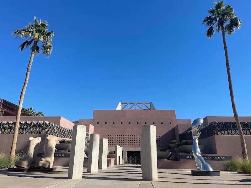 View of ASU Art Museum in Tempe, AZ