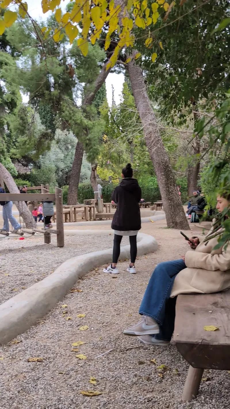 View of Athens National Garden Playground in Athens, ATT