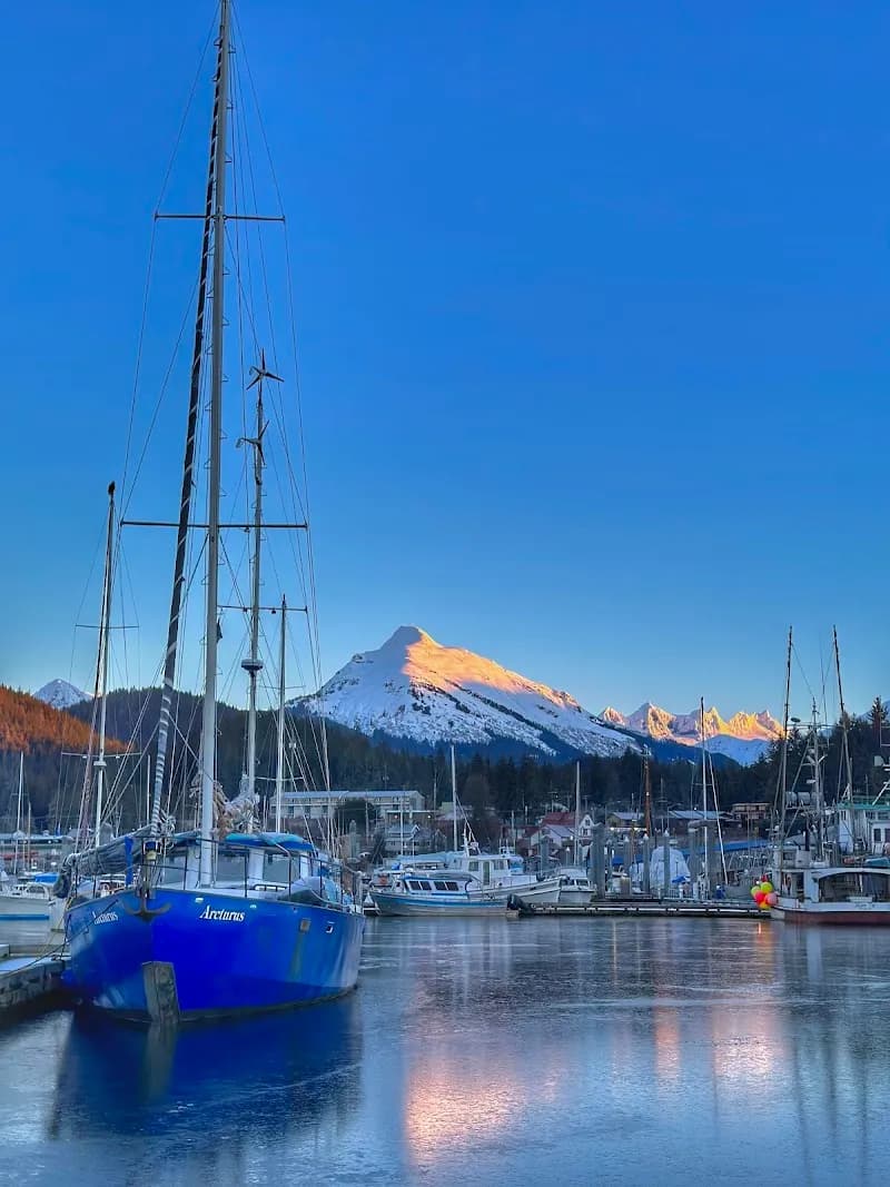 Auke Bay Harbor marina in Juneau, AK
