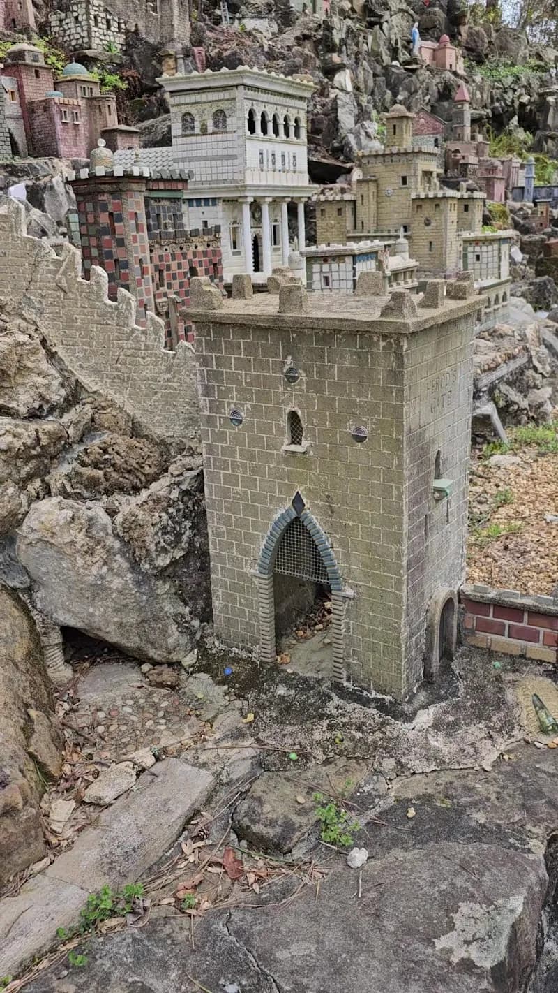 View of Ave Maria Grotto in Cullman, AL