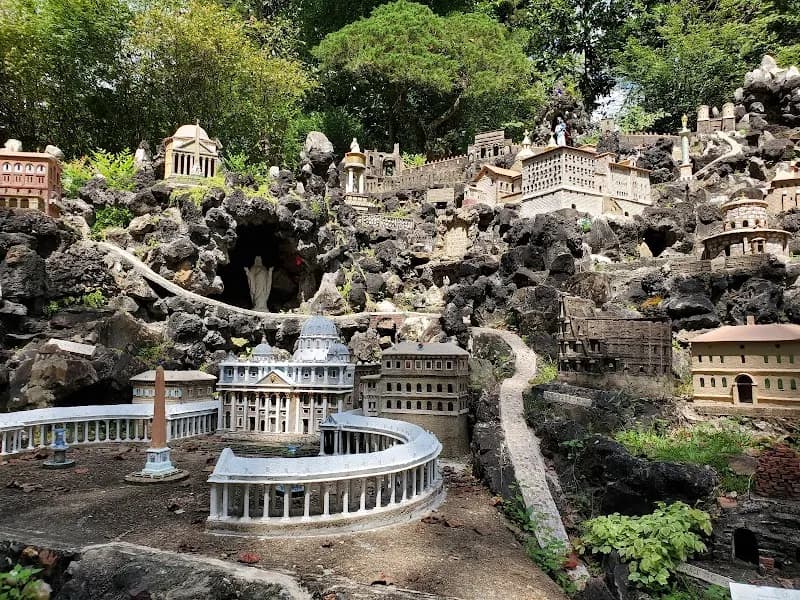 View of Ave Maria Grotto in Cullman, AL