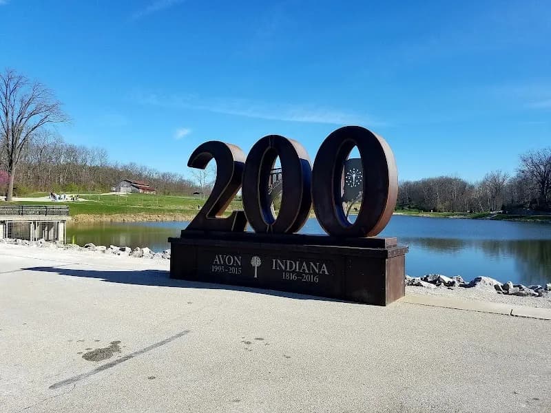 View of Avon Town Hall Park in Avon, IN